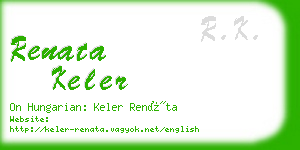 renata keler business card